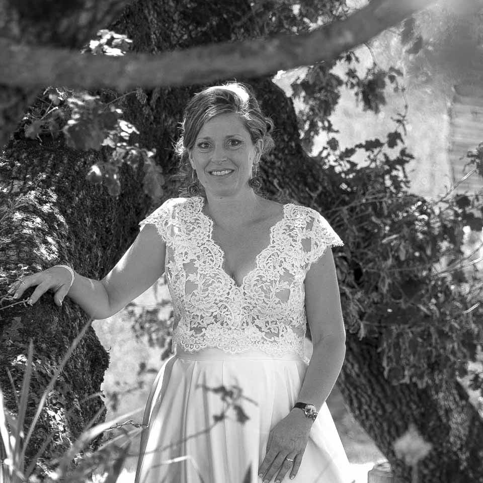 portrait studio de la mariée – photographe mariage Foix, Ariège